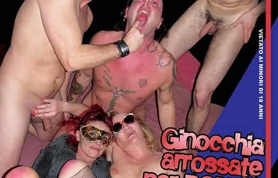 Ginocchia arrossate per pompe sudate